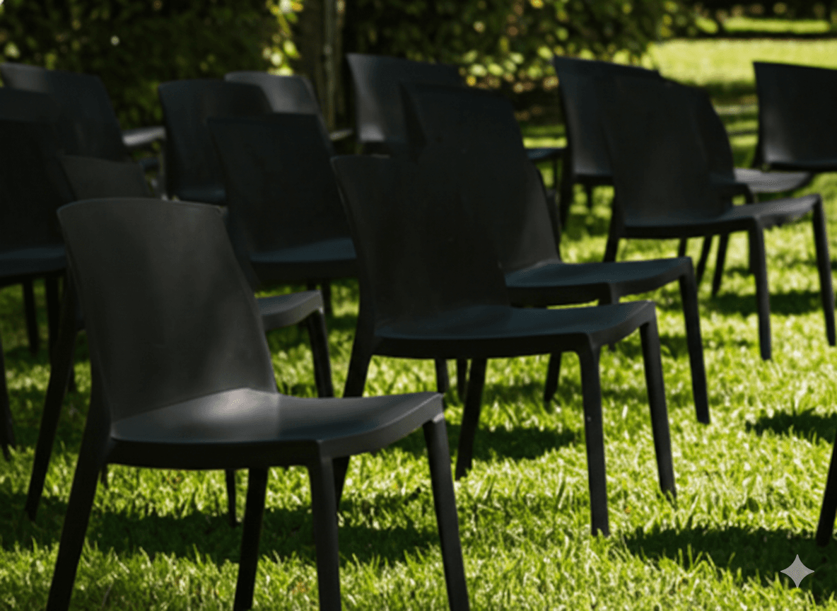 Standard Black Plastic Chair