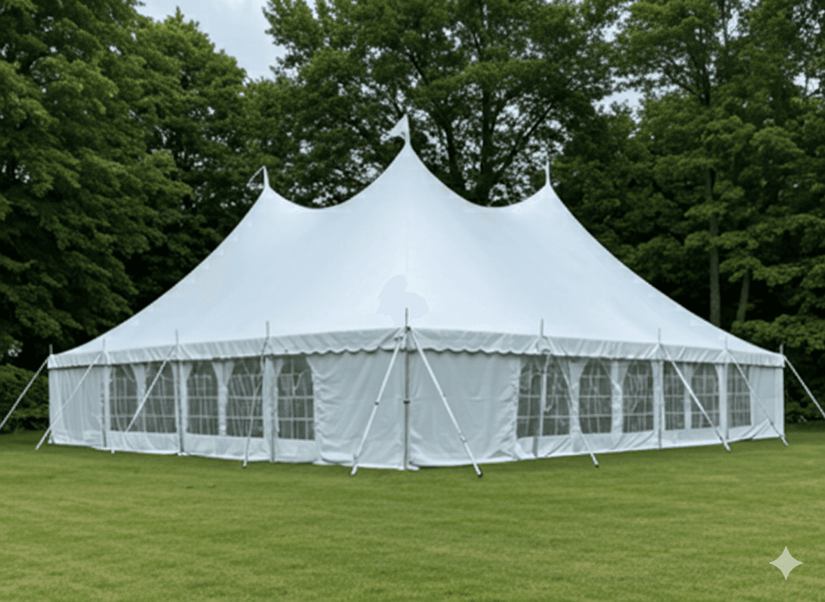 White Peg & Pole Tent (10x15m)